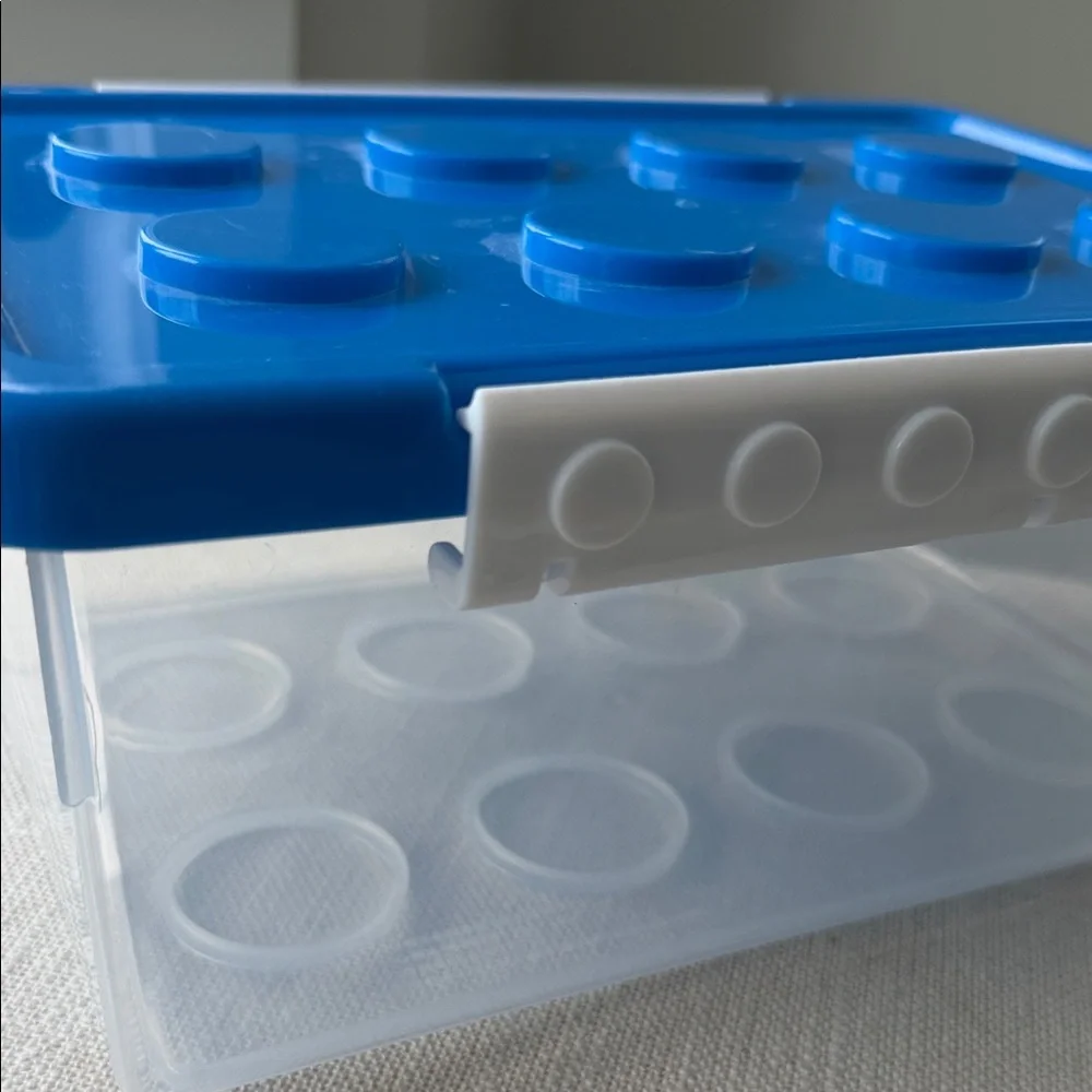 Lego Blue Stackable Storage Box 10x7x5 inches